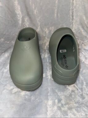 adidas Foam Clog in Sage Green